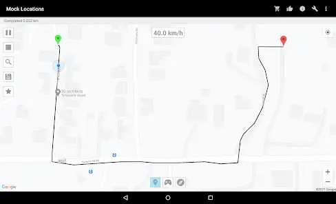 Mock Locations (fake GPS path) - скриншот 2