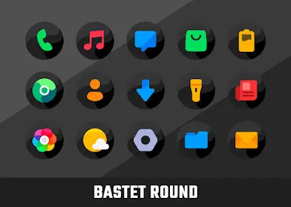 Bastet - Icon Pack (Round) - скриншот 1