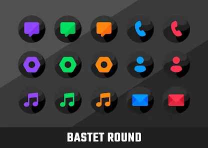 Bastet - Icon Pack (Round) - скриншот 10