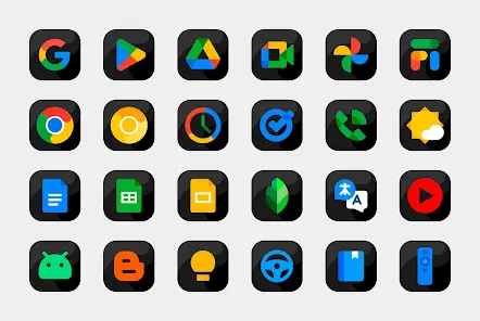 Bastis Black - Icon Pack - скриншот 1