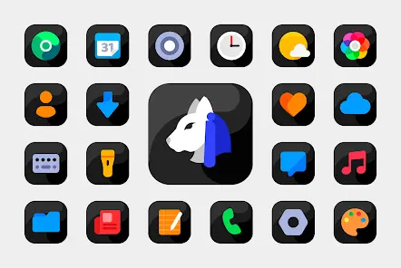 Bastis Black - Icon Pack - скриншот 5