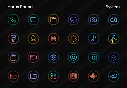 Horux - Icon Pack (Round) - скриншот 1