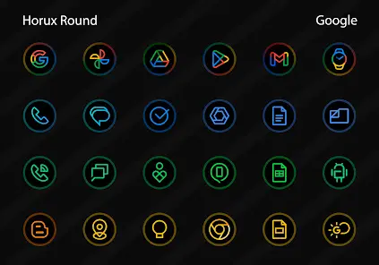 Horux - Icon Pack (Round) - скриншот 2