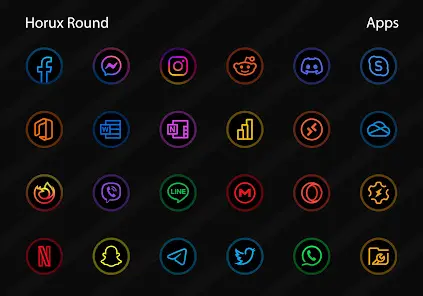 Horux - Icon Pack (Round) - скриншот 3