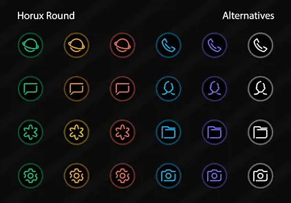 Horux - Icon Pack (Round) - скриншот 4