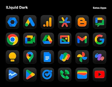 iLiquid Dark - Icon Pack - скриншот 1