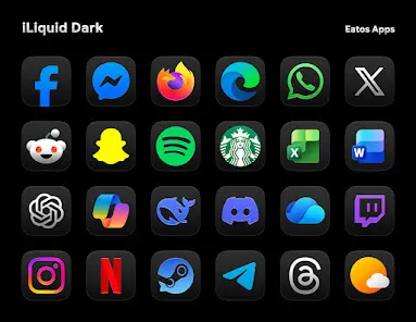iLiquid Dark - Icon Pack - скриншот 2