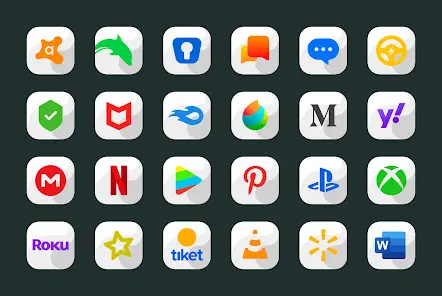 Maahes White - Icon Pack - скриншот 2