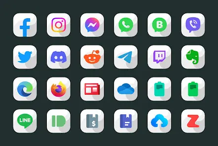 Maahes White - Icon Pack - скриншот 3