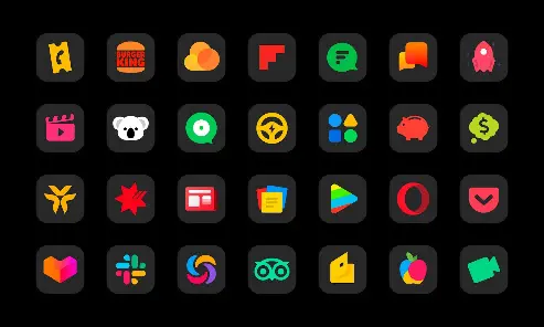 MiDark - Icon Pack - скриншот 1