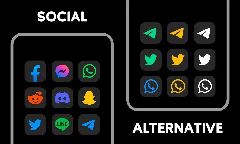 MiDark - Icon Pack - скриншот 3