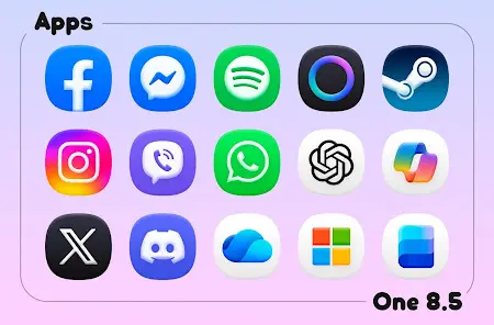 One 8.5 - Icon Pack - скриншот 8