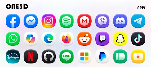 One3D - Icon Pack - скриншот 8