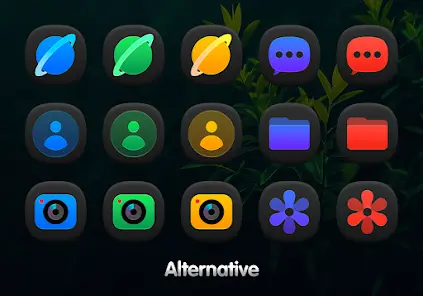 OneDark 3D - Icon Pack - скриншот 1