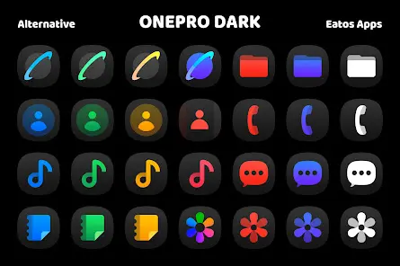 OnePro (Dark) - Icon Pack - скриншот 3