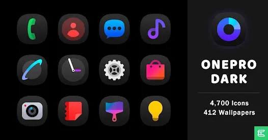 OnePro (Dark) - Icon Pack - скриншот 5