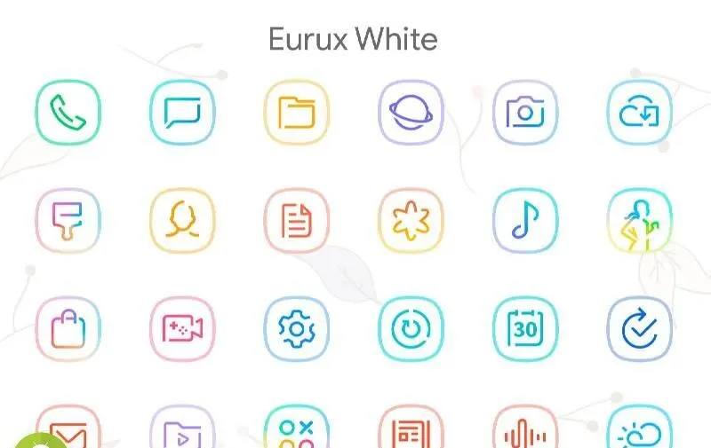 Eurux White - Icon Pack - скриншот 1