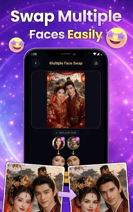 Face Over: AI Face Swap - скриншот 1