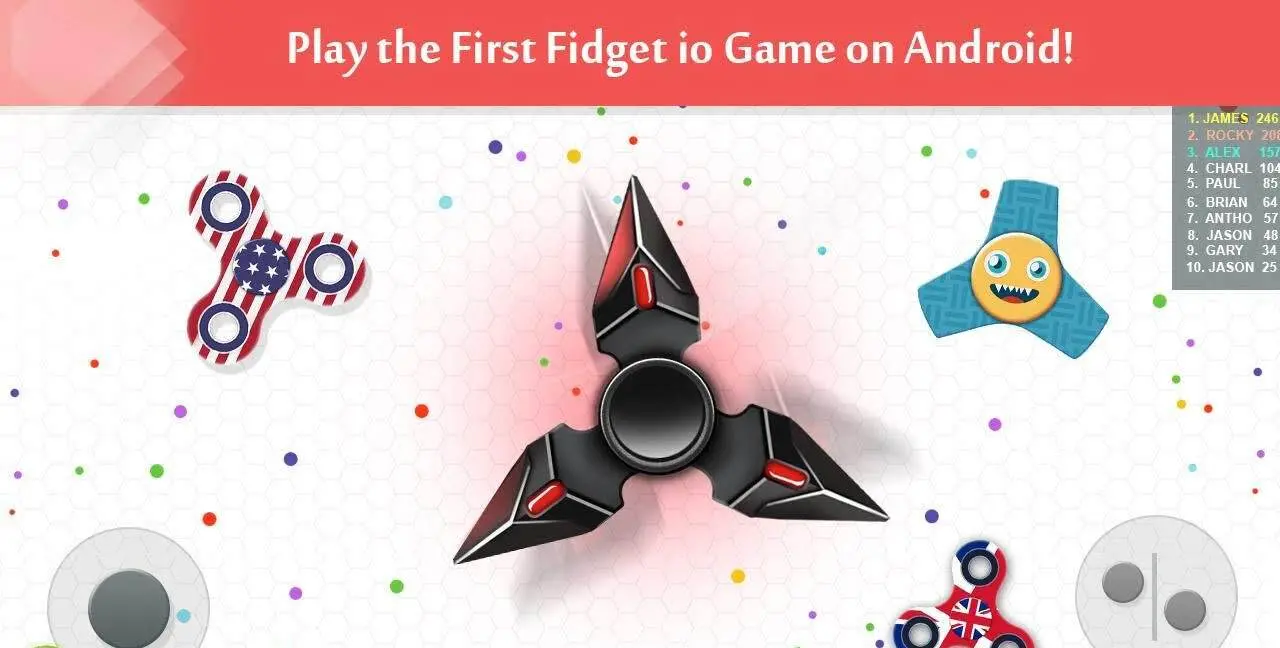 Fidget Spinner .io Game 210 (Mod Money) - скриншот 1