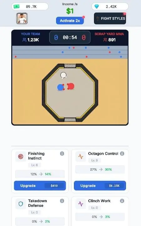 Fight Star - Team Manager Idle - скриншот 2