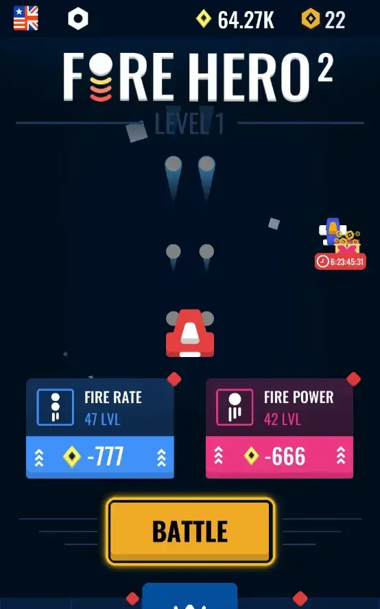 Fire Hero 2D Шутер — Галактика - скриншот 1