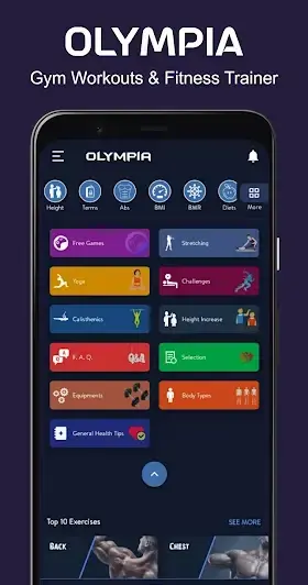 FitOlympia Pro - Gym Workouts - скриншот 1