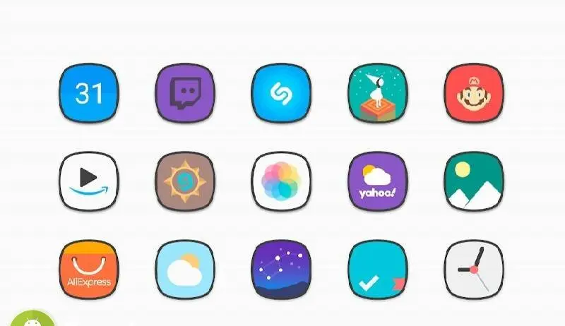 Flat Squircle - Icon Pack - скриншот 3