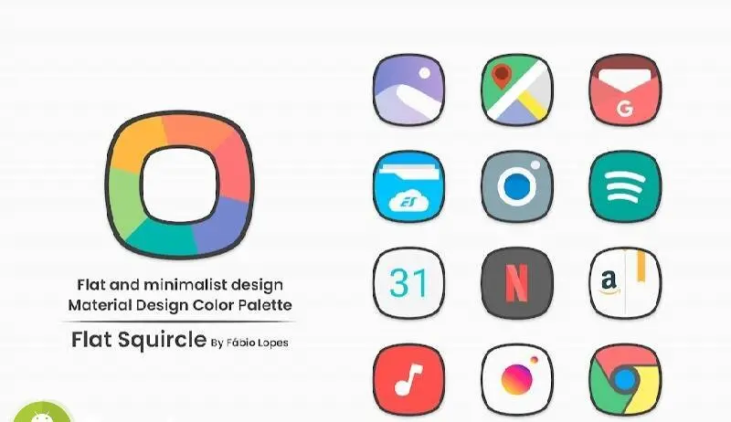 Flat Squircle - Icon Pack - скриншот 4