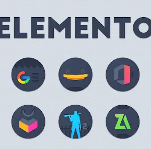 Elemento dark Icon Pack - скриншот 2
