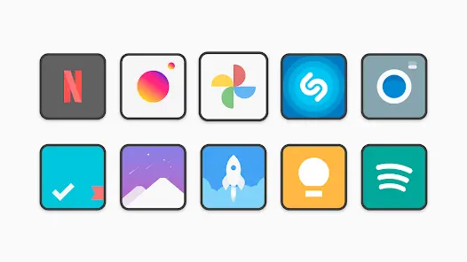 Flat Square - Icon Pack - скриншот 2