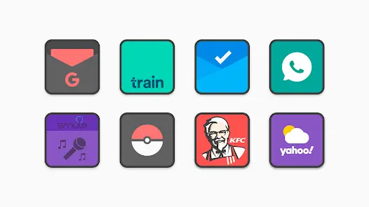 Flat Square - Icon Pack - скриншот 5
