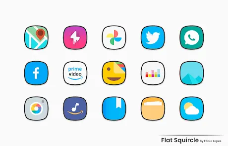 Flat Squircle - Icon Pack - скриншот 2
