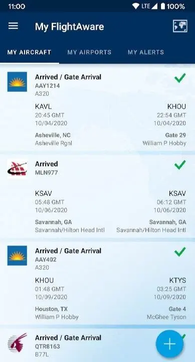 FlightAware Flight Tracker - скриншот 2