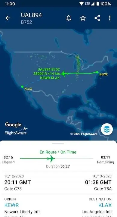 FlightAware Flight Tracker - скриншот 3