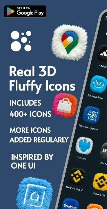 Fluffy Icons - One UI Style - скриншот 1