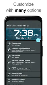 Виджет DIGI Clock Plus - скриншот 2