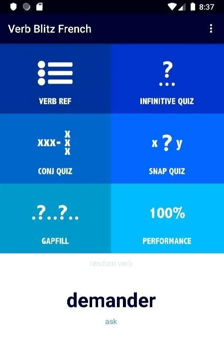 French Verb Blitz Pro - скриншот 1