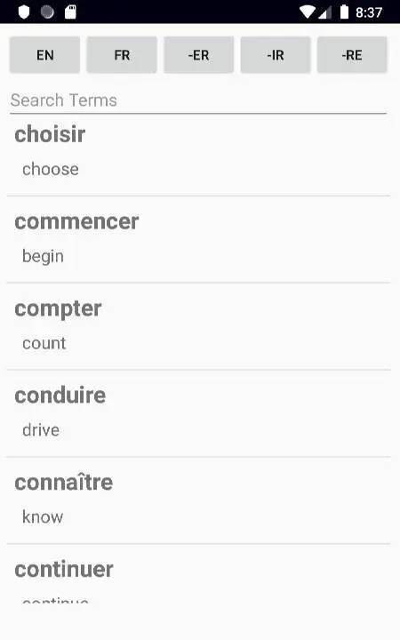 French Verb Blitz Pro - скриншот 2
