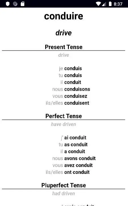 French Verb Blitz Pro - скриншот 3