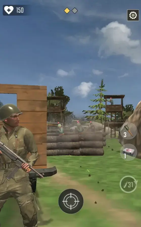 Frontline Heroes: Военные игры - скриншот 4
