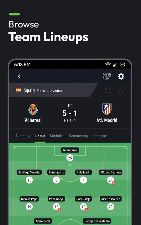 Futbol24 soccer livescore app - скриншот 4