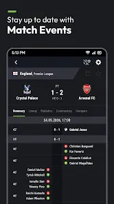 Futbol24 soccer livescore app - скриншот 5