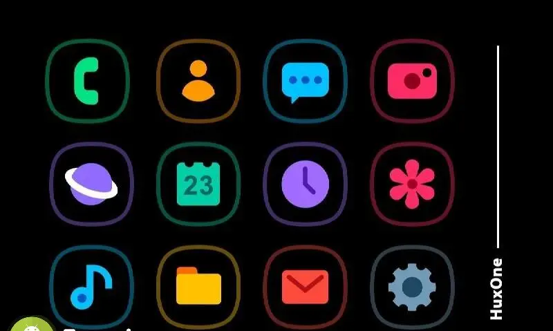 HuxOne Dark - Icon Pack - скриншот 1