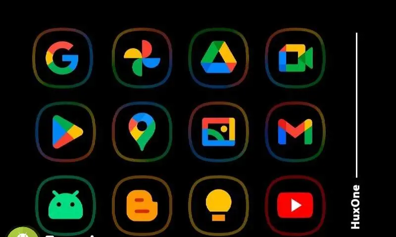 HuxOne Dark - Icon Pack - скриншот 2