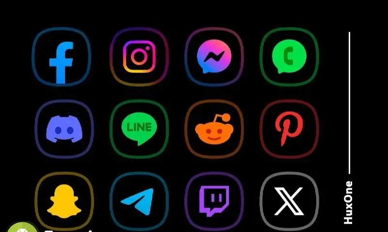 HuxOne Dark - Icon Pack - скриншот 3
