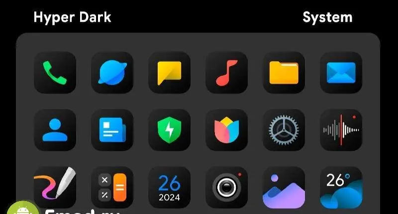 HyperDark - Icon Pack - скриншот 2