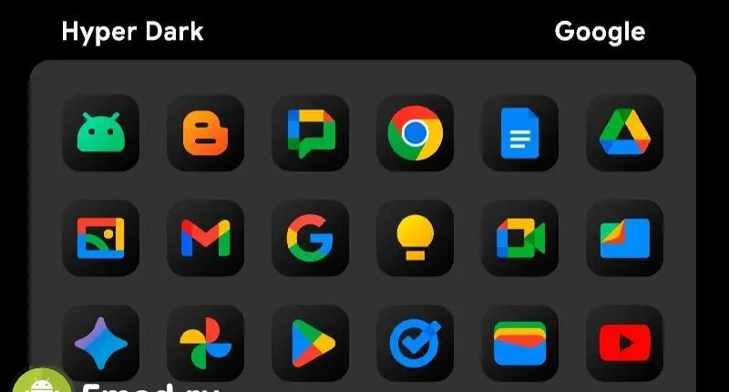 HyperDark - Icon Pack - скриншот 3