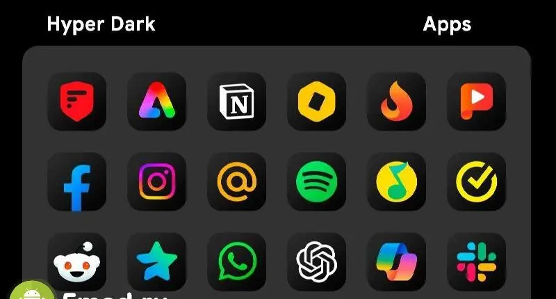 HyperDark - Icon Pack - скриншот 4