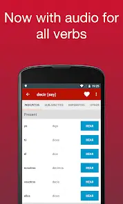 Spanish Verb Conjugator Pro - скриншот 2