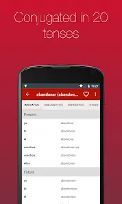 Spanish Verb Conjugator Pro - скриншот 4